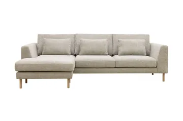 Florenz 3-personers Venstrevendt L-formet Chaiselongsofa i Chenille