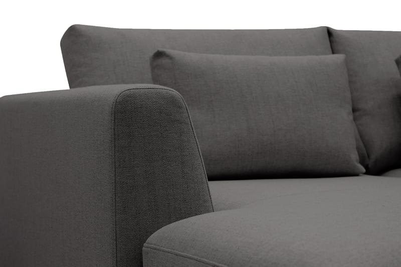 Florenz 3-personers Venstrevendt L-formet Chaiselongsofa i Stof - Mørkegrå - Møbler - Sofaer - Sofa med chaiselong - 3 personers sofa med chaiselong