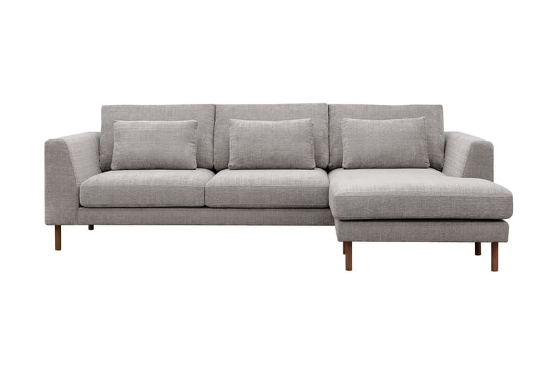 Florenz 3-personers Sofa med Divan Højre, Lysegrå