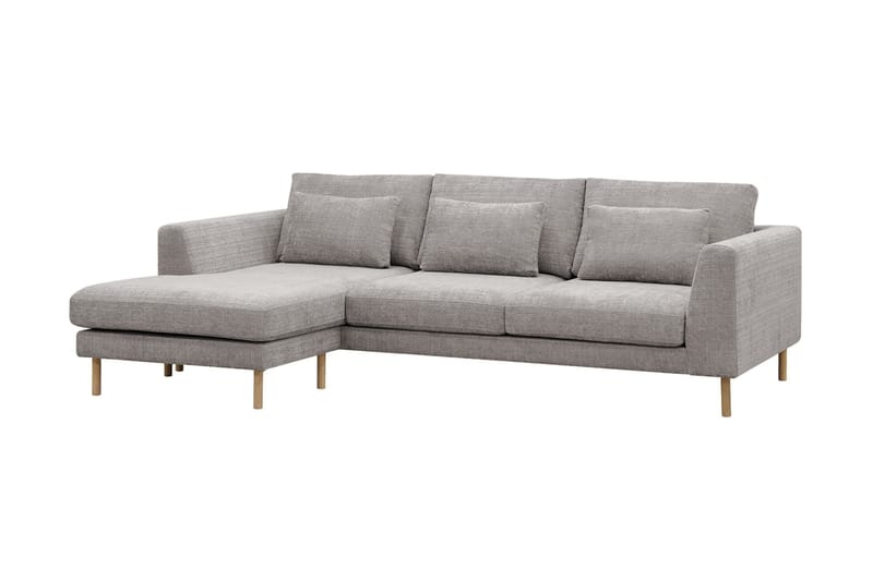 Florenz 3-personers Sofa med Divan Venstre - Lysegrå - Møbler - Sofaer - Sofa med chaiselong