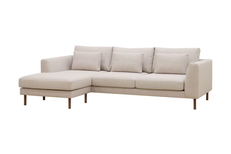 Florenz 3-personers Sofa med Divan Venstre - Beige - Møbler - Sofaer - Sofa med chaiselong
