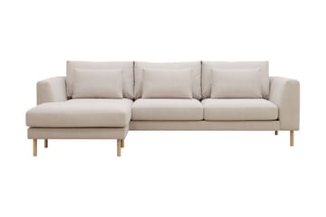 Florenz 3-personers Venstrevendt L-formet Chaiselongsofa i Stof
