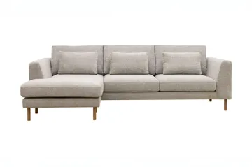 Florenz 3-personers Venstrevendt L-formet Chaiselongsofa i Chenille