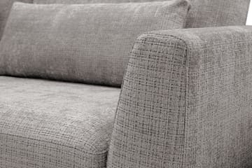 Florenz 4-personers Venstrevendt L-formet Chaiselongsofa i Chenille - Lysegrå - Møbler - Sofaer - Sofa med chaiselong