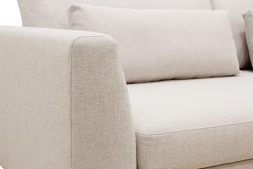 Florenz 4-personers Højrevendt L-formet Chaiselongsofa i Stof - Beige - Møbler - Sofaer - Sofa med chaiselong