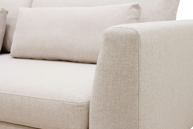 Florenz 4-personers Venstrevendt L-formet Chaiselongsofa i Stof - Beige - Møbler - Sofaer - Sofa med chaiselong - 4 personers sofa med chaiselong