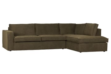 Freddie hjørnesofa højre varm Grøn - Møbler - Sofaer - Sofa med chaiselong - 3 personers sofa med chaiselong