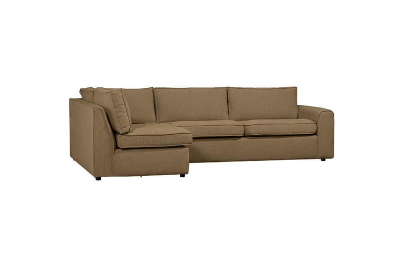 Freek Sofa med Chaiselong 3-personers - Lysebrun - Sofa med chaiselong - 3 personers sofa med chaiselong