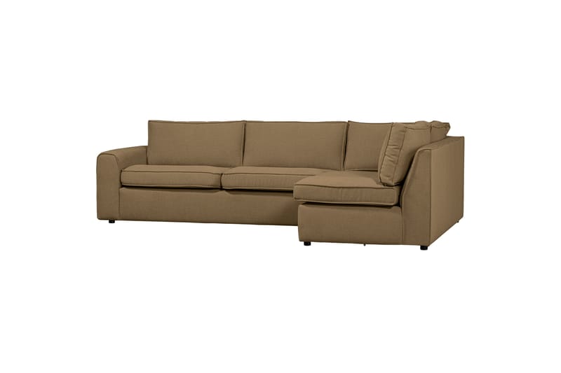 Freek Sofa med Chaiselong 3-personers - Lysebrun - Sofa med chaiselong - 3 personers sofa med chaiselong