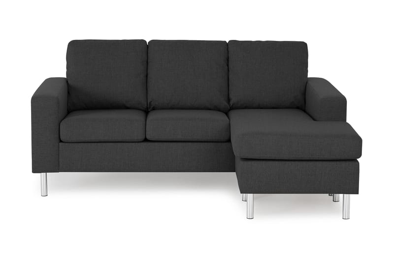 Friday 3-personers Vendbar L-formet Chaiselongsofa i Stof - Grå - Møbler - Sofaer - Sofa med chaiselong