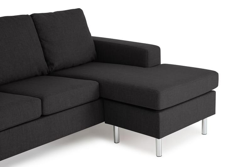 Friday 3-personers Vendbar L-formet Chaiselongsofa i Stof - Grå - Møbler - Sofaer - Sofa med chaiselong