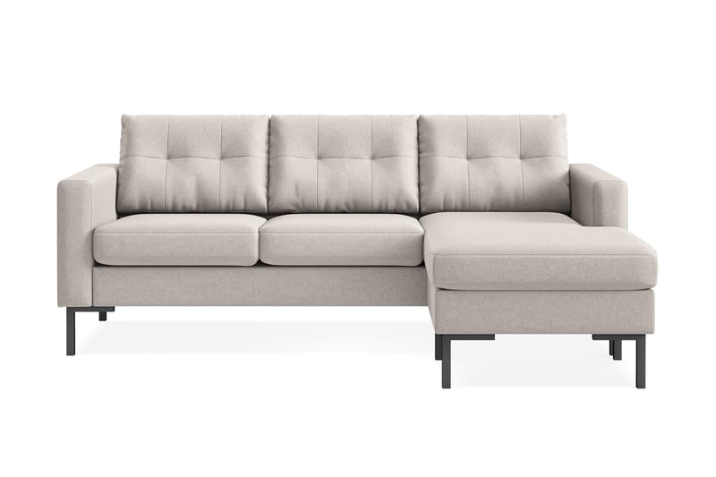 Frillestad 3-pers Divansofa Højre - Beige - Sofa med chaiselong - 3 personers sofa med chaiselong