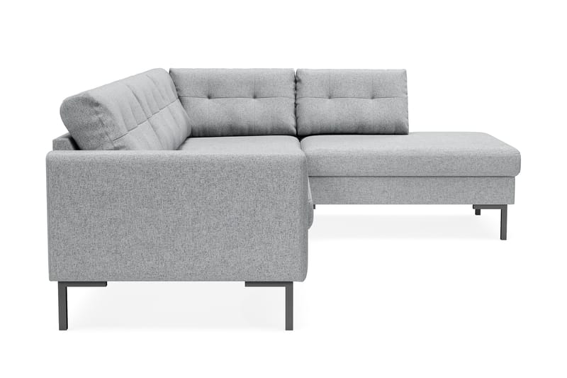 Frillestad 4-personers Venstrevendt L-formet Chaiselongsofa i Stof - Grå - Møbler - Sofaer - Sofa med chaiselong