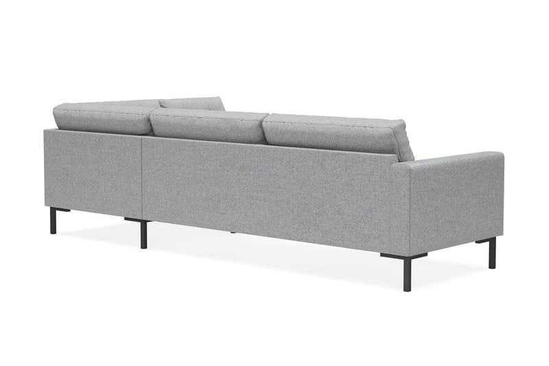 Frillestad 4-personers Venstrevendt L-formet Chaiselongsofa i Stof - Grå - Møbler - Sofaer - Sofa med chaiselong