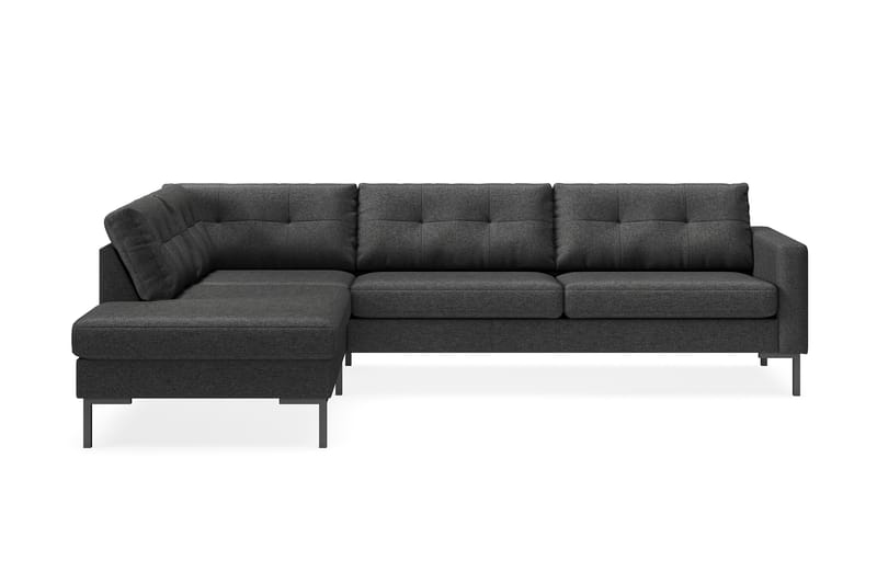 Frillestad 4-pers Sofa med Chaiselong Venstre - Mørkegrå - Sofa med chaiselong - 4 personers sofa med chaiselong