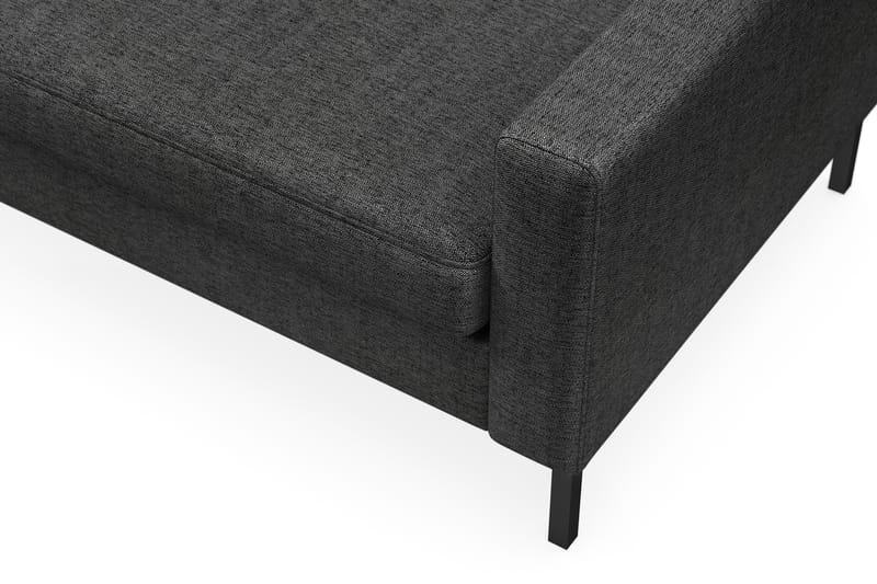 Frillestad 4-personers Venstrevendt L-formet Chaiselongsofa i Stof - Mørkegrå - Møbler - Sofaer - Sofa med chaiselong