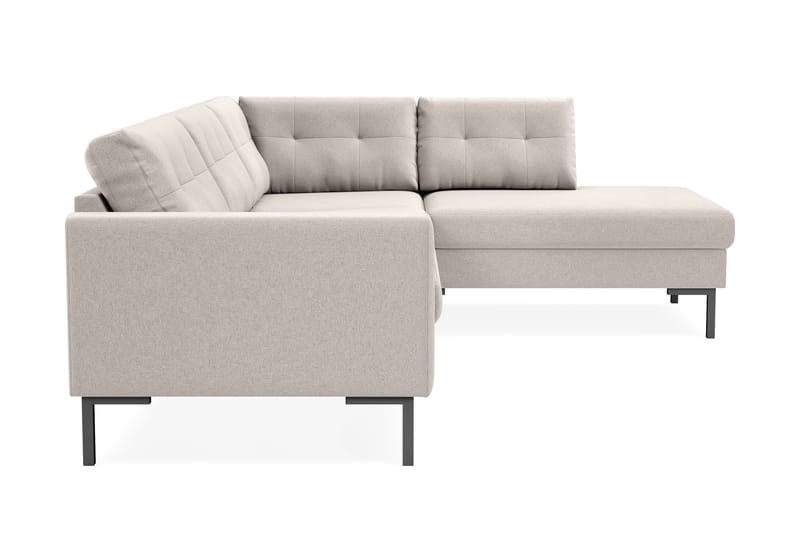 Frillestad 4-personers Højrevendt L-formet Chaiselongsofa i Stof - Beige - Møbler - Sofaer - Sofa med chaiselong