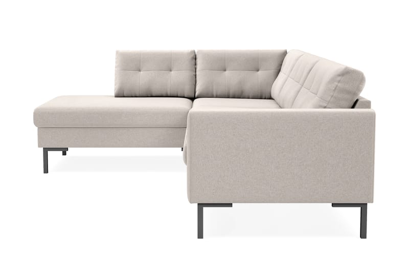 Frillestad 4-personers Venstrevendt L-formet Chaiselongsofa i Stof - Beige - Møbler - Sofaer - Sofa med chaiselong