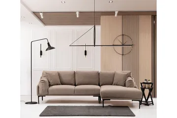 Glenure Sofa m. Chaiselong 4-Pers. - Mocha - Møbler - Sofaer - Sofa med chaiselong