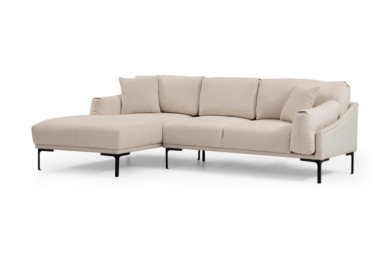 Glenure Sofa m. Chaiselong 4-Pers. - Cream - Møbler - Sofaer - Sofa med chaiselong