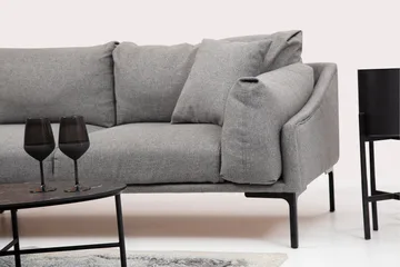 Glenure Sofa m. Chaiselong 4-Pers. - Grå - Møbler - Sofaer - Sofa med chaiselong