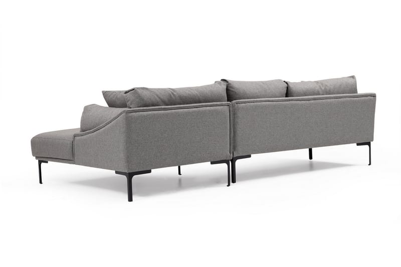 Glenure Sofa m. Chaiselong 4-Pers. - Grå - Møbler - Sofaer - Sofa med chaiselong
