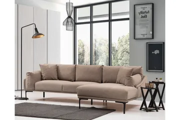 Glenure Sofa m. Chaiselong 4-Pers. - Mocha - Møbler - Sofaer - Sofa med chaiselong