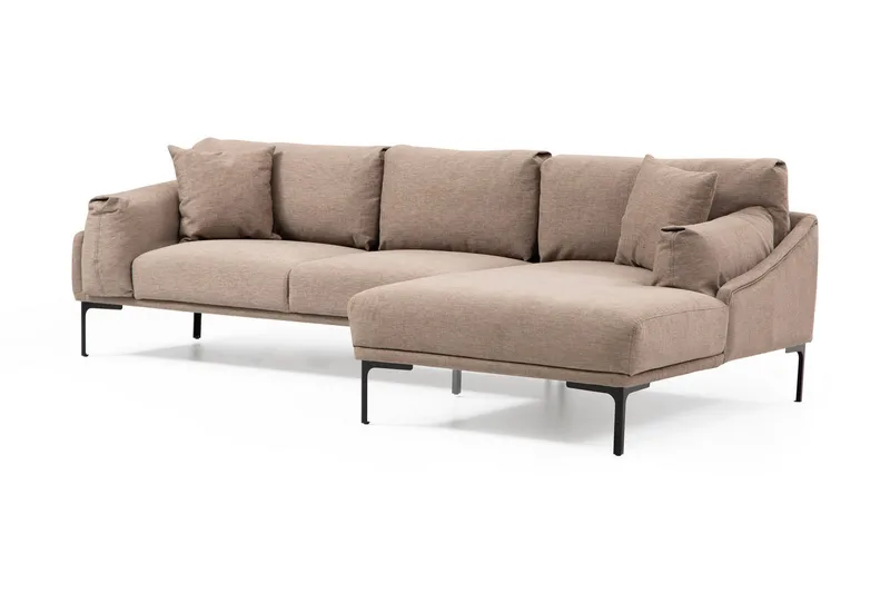 Glenure Sofa m. Chaiselong 4-Pers., Mocha
