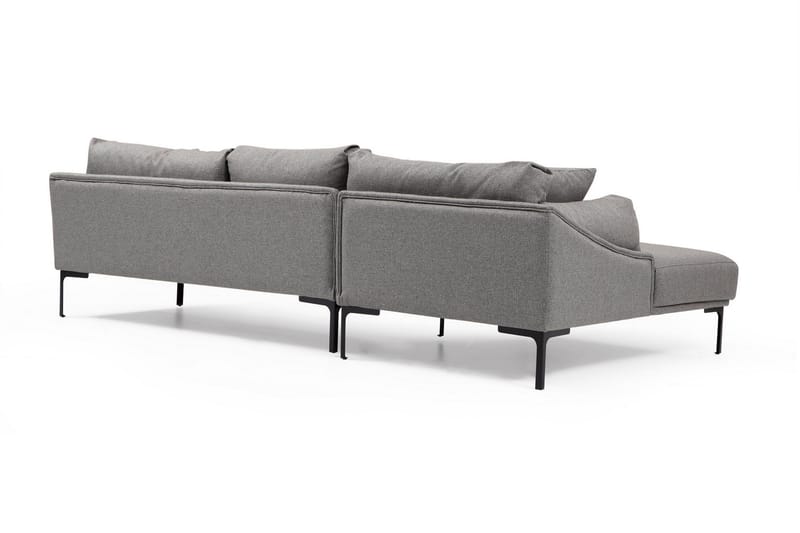 Glenure Sofa m. Chaiselong 4-Pers. - Grå - Møbler - Sofaer - Sofa med chaiselong