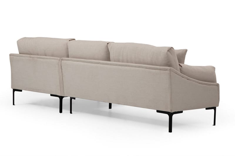 Glenure Sofa m. Chaiselong 4-Pers. - Cream - Møbler - Sofaer - Sofa med chaiselong
