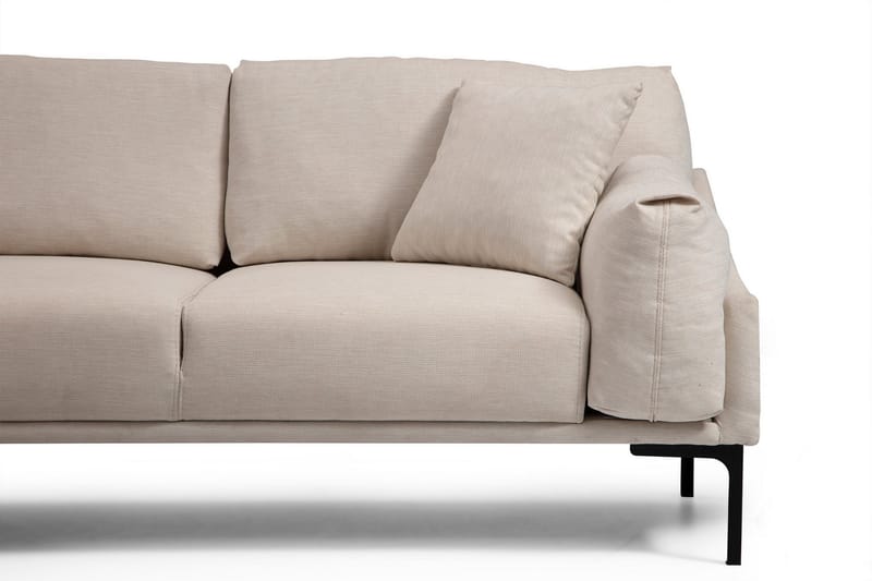 Glenure Sofa m. Chaiselong 4-Pers. - Cream - Møbler - Sofaer - Sofa med chaiselong