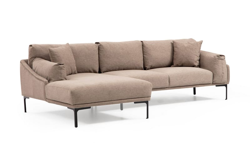 Glenure Sofa m. Chaiselong 4-Pers. - Mocha - Møbler - Sofaer - Sofa med chaiselong