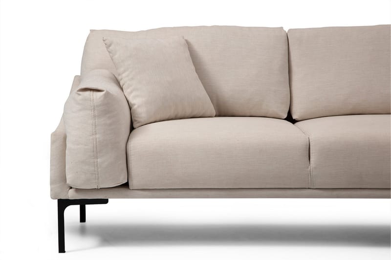 Glenure Sofa m. Chaiselong 4-Pers. - Cream - Møbler - Sofaer - Sofa med chaiselong