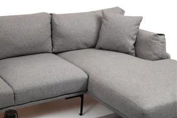Glenure Sofa m. Chaiselong 4-Pers. - Grå - Møbler - Sofaer - Sofa med chaiselong