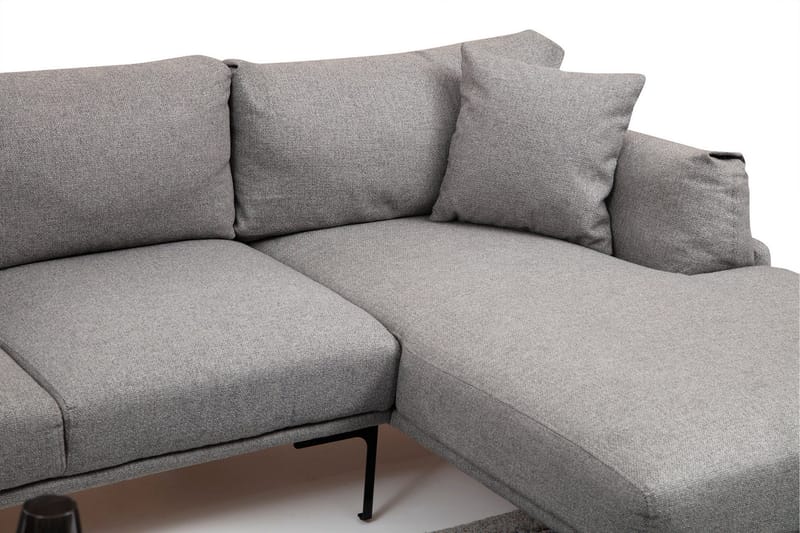 Glenure Sofa m. Chaiselong 4-Pers. - Grå - Møbler - Sofaer - Sofa med chaiselong