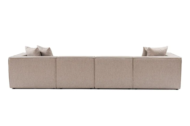Gregor Sofa med Chaiselong 4-personers - Sand beige - Møbler - Sofaer - Sofa med chaiselong