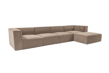 Gregor Sofa med Chaiselong 4-personers - Cappuccino - Møbler - Sofaer - Sofa med chaiselong