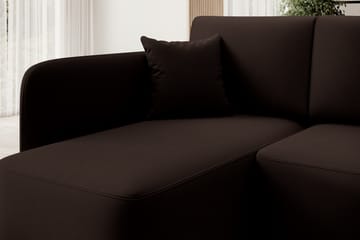 Hadson 3-personers Sofa med Chaiselong - Brun - Møbler - Sofaer - Sofa med chaiselong