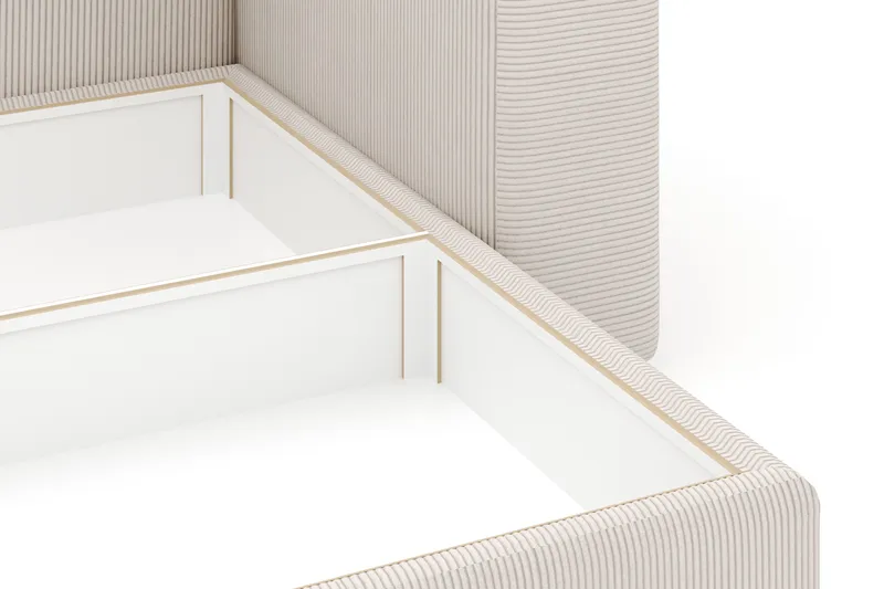 Hagblom 4-sæders Vendbar Chaiselongsofa 320 cm med Opbevaring i Corduroy - Beige - Møbler - Sofaer - Sofa med chaiselong