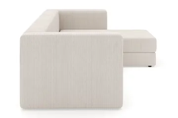 Hagblom 4-sæders Vendbar Chaiselongsofa 320 cm med Opbevaring i Corduroy - Beige - Møbler - Sofaer - Sofa med chaiselong