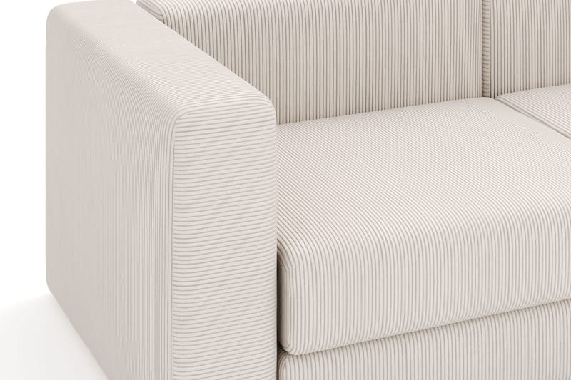 Hagblom 4-sæders Vendbar Chaiselongsofa 320 cm med Opbevaring i Corduroy - Beige - Møbler - Sofaer - Sofa med chaiselong