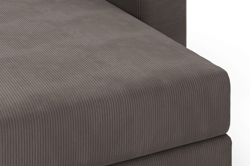 Hagblom 4-personers Divansofa med Opbevaring Vendbar - Brun - Møbler - Sofaer - Sofa med chaiselong