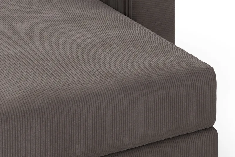 Hagblom 4-personers Divansofa med Opbevaring Vendbar - Brun - Møbler - Sofaer - Sofa med chaiselong