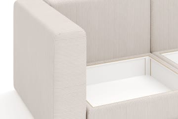 Hagblom 4-personers Divansofa med Opbevaring Vendbar - Beige - Møbler - Sofaer - Sofa med chaiselong