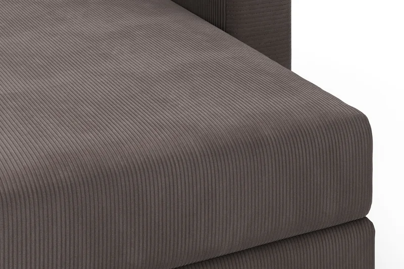 Hagblom 4-personers Divansofa med Opbevaring Vendbar - Brun - Møbler - Sofaer - Sofa med chaiselong