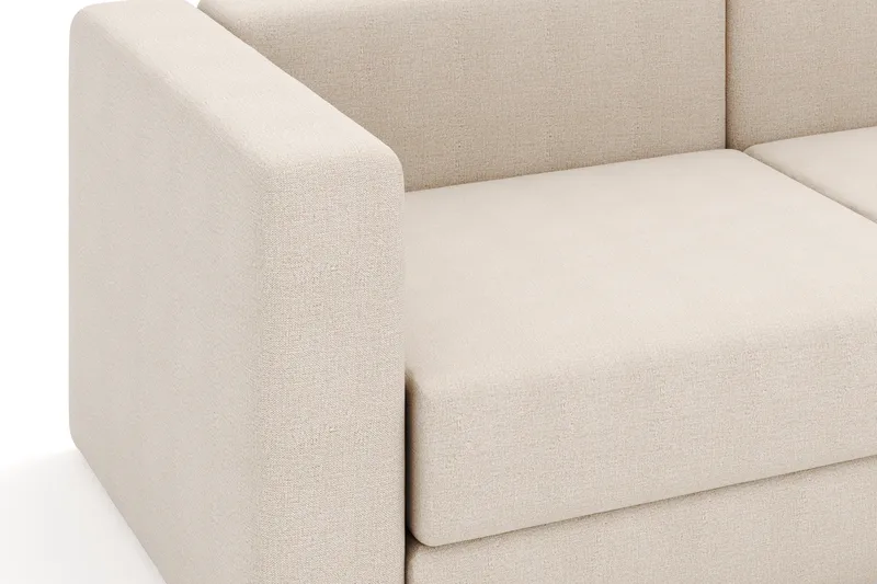 Hagblom 4-personers Divansofa med Opbevaring Vendbar - Beige - Møbler - Sofaer - Sofa med chaiselong