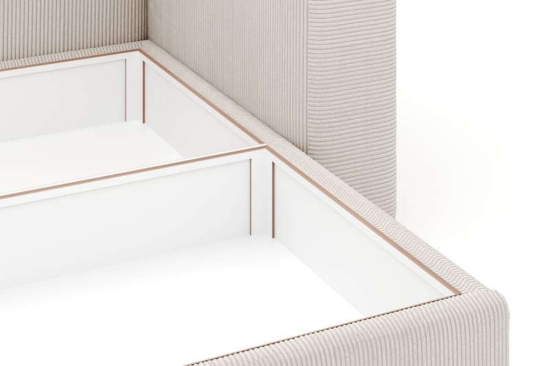 Hagblom 4-personers Divansofa med Opbevaring Vendbar - Beige - Møbler - Sofaer - Sofa med chaiselong