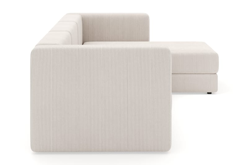 Hagblom 4-personers Divansofa med Opbevaring Vendbar - Beige - Møbler - Sofaer - Sofa med chaiselong