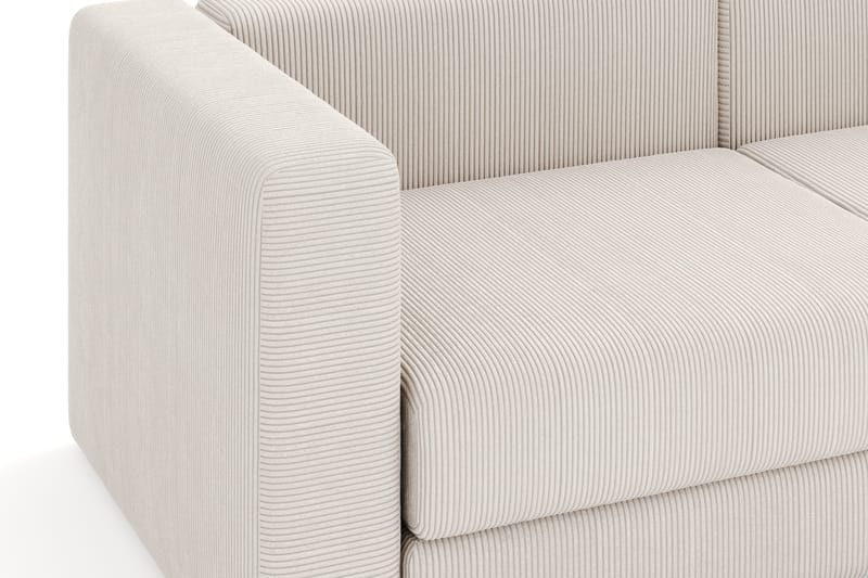 Hagblom 4-personers Divansofa med Opbevaring Vendbar - Beige - Møbler - Sofaer - Sofa med chaiselong