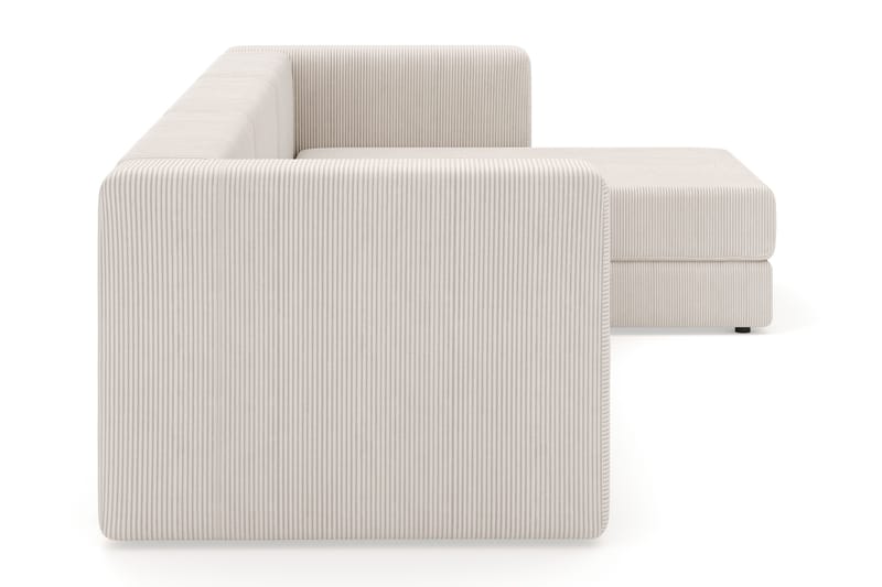Hagblom 4-personers Divansofa med Opbevaring Vendbar - Beige - Møbler - Sofaer - Sofa med chaiselong